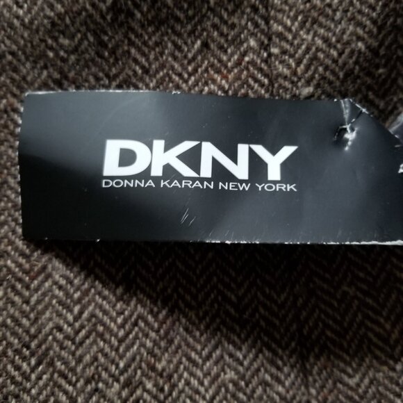 DKNY Brown Wool Blend Coat, sz 6 - Picture 12 of 12
